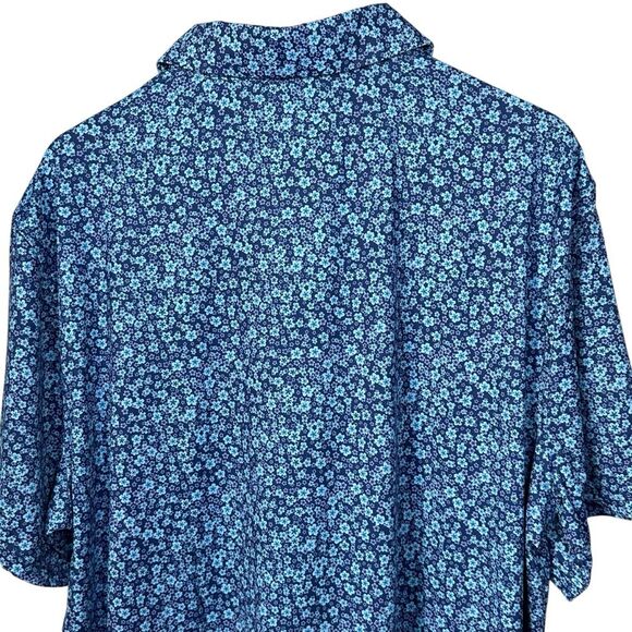 US Open Men’s Polo Size XL Golf Purple‎ Blue Floral - Picture 9 of 13